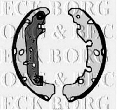 BORG & BECK bbs6320 -  Комплект тормозных колодок